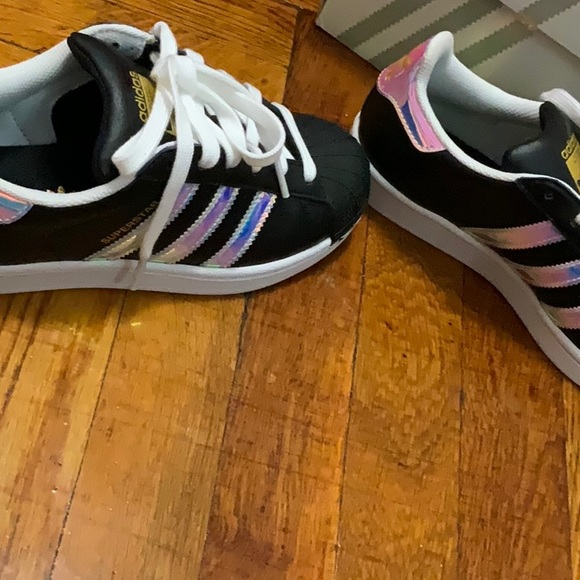ADIDAS WOMEN’S SNEAKERS | Black & White | Size 5 | Brand New Never Worn - Picture 4 of 5